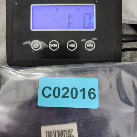 PINK Victoria's Secret Jacket Womens XL Blue Oversized Reverse Fleece Shacket - Picture 11 of 11